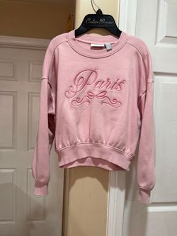 Girl Pink Crewneck Sweatshirt