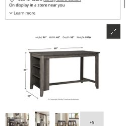 Used 4 Seat High Top Dining Table 