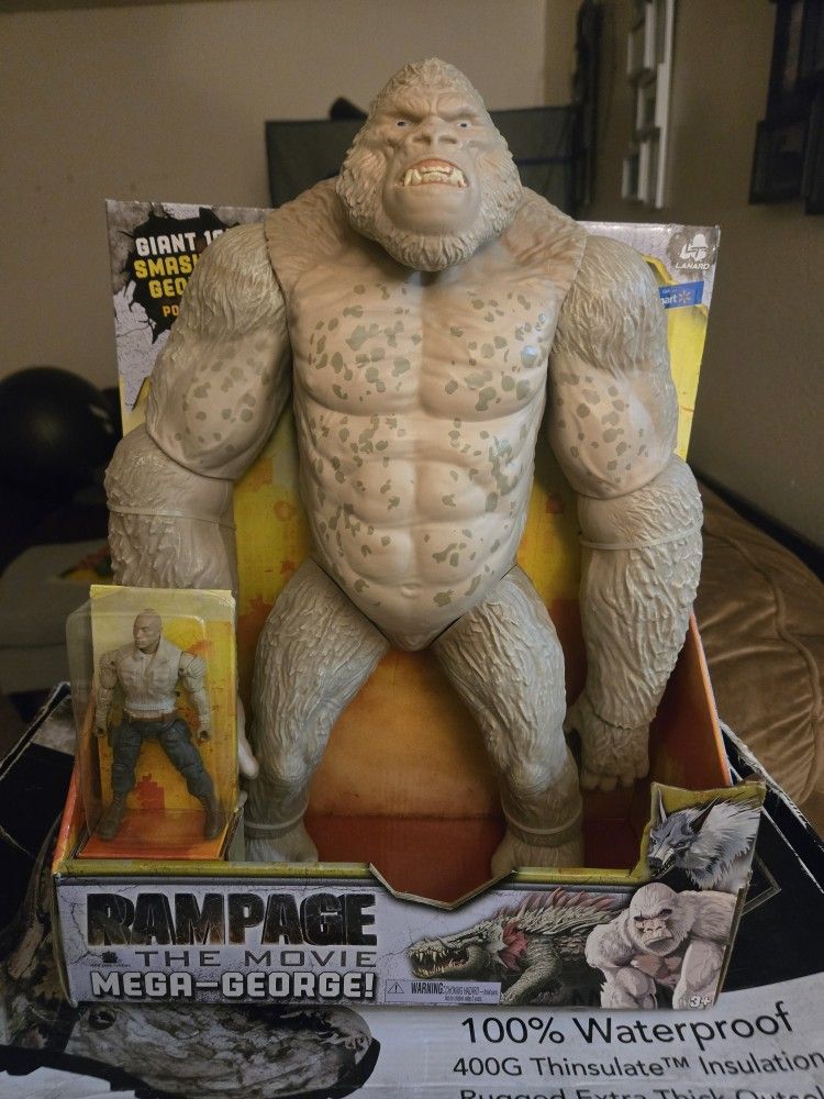Rampage Movie Characters Toy Set.