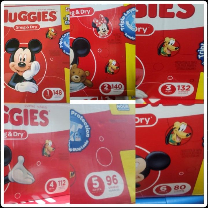 Huggies Snug & Dry Dapers 1 Box $30 or 2 Boxes $55 FIRM! PICKUP IN 75042 BY APPOINTMENT