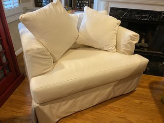 Pottery Barn Chair and a half