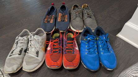 20 Pairs Of Shoes Size 10.5/11. Nike, Puma, Vans and More