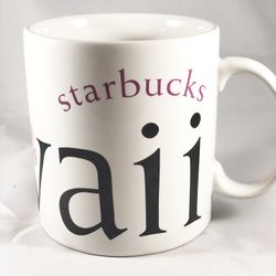 Starbucks Hawaii Mug City Collector Series 2001 20 oz Purple Flowers