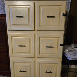 Dresser- Distressed-real wood  $75.00 OBO