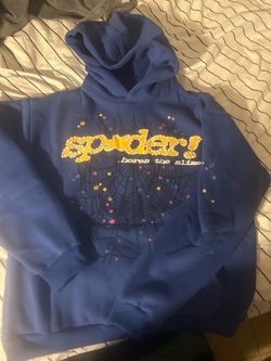 Blue spider hoodie