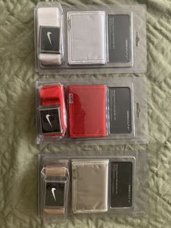 Nike Trifold Wallet and web Belt Set