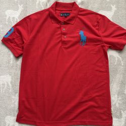 Authentic Ralph Lauren Polo Shirt – Men’s XL – Big Pony – Red 