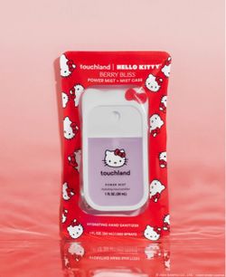Best Seller! TOUCHLAND ❤️🎀🍓HELLO KITTY®️ Berry Bliss🍓🎀❤️Hand Sanitizer mist + Special Edition Hello Kitty case