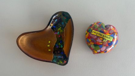 Glass Jewelry Tray & Inspiring Heart Decor