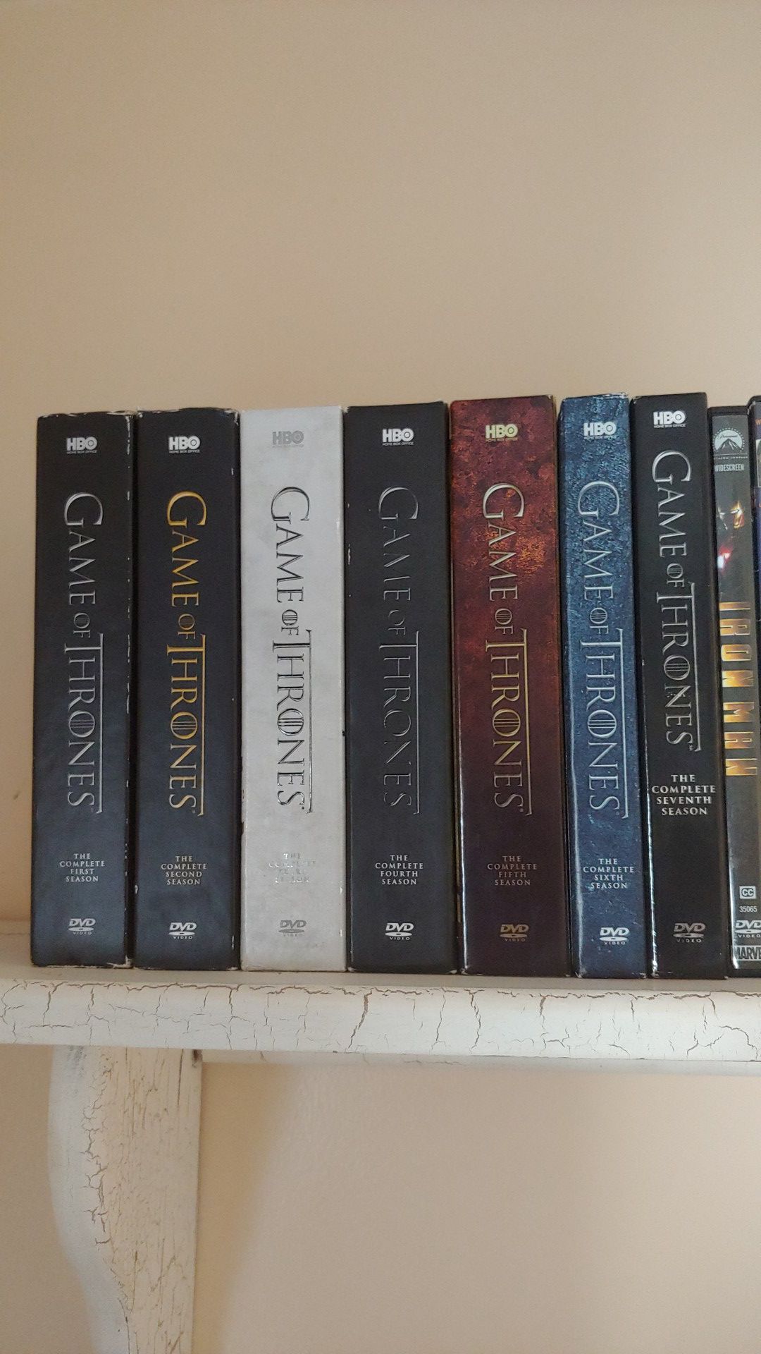 Game of Thrones box sets seasons 1-7