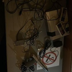 Nintendo NES System With 2 Controllers And Gun 