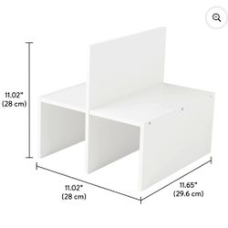 New Mainstays Cube Storage Quad Inserts, Set of 2, White