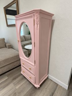 Pink Mirrored Armoire — LoveShackFancy