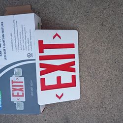 Exit Sign Three Pieces