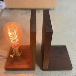 Vintage Edison Bulb Bookends