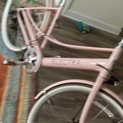 Pink Electric Bike 