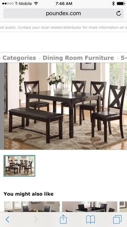 Dining table set