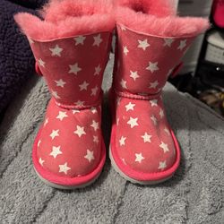 UGG Boots Pink with Stars 