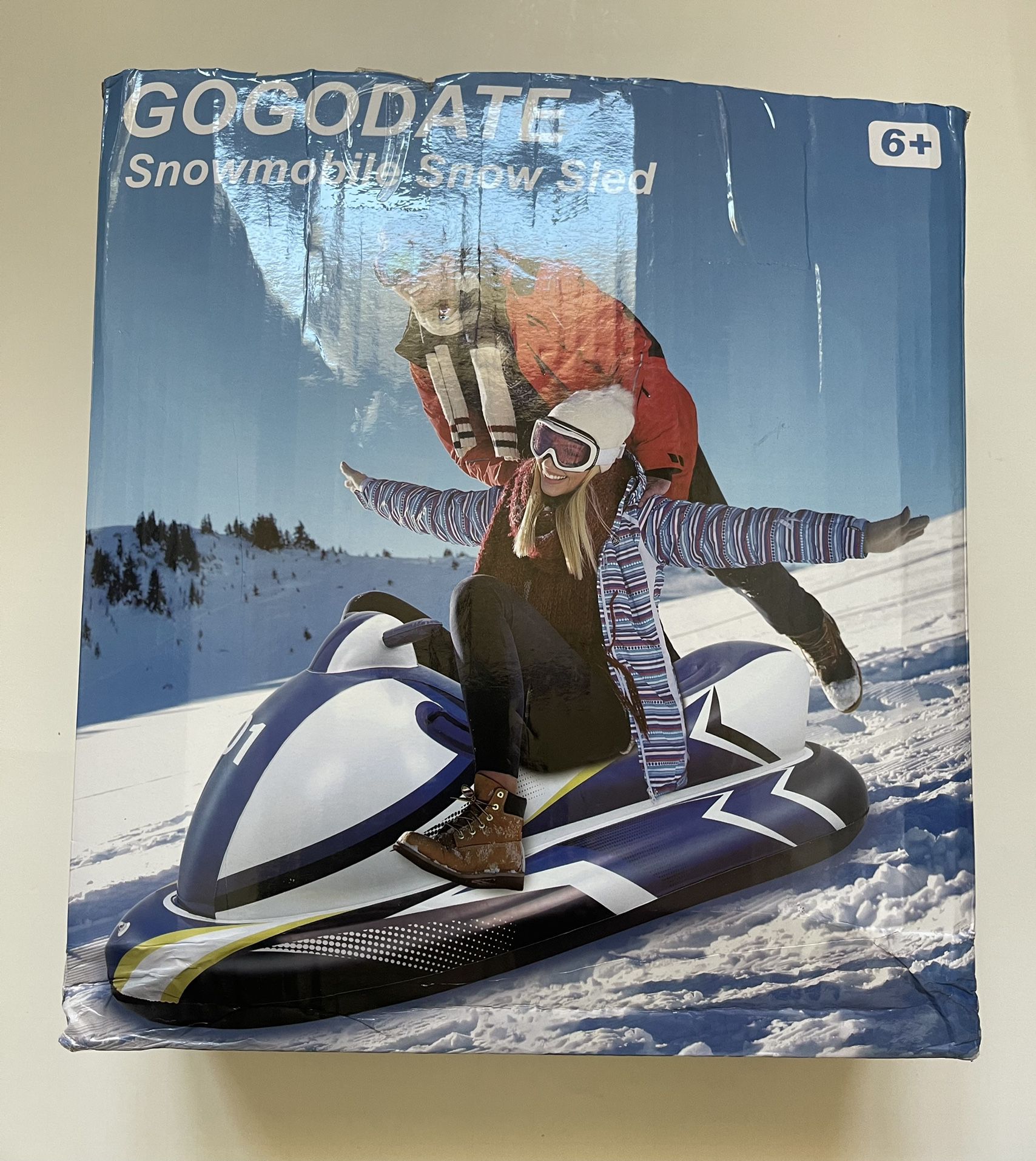 GOGODATR Snowmobile Snow Sled