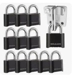 WULALACK Combination Lock Outdoor, 4 Digit 12 Pack 