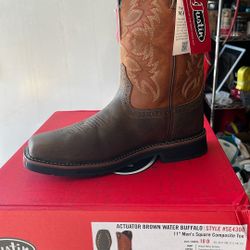 work boots Justin size 10