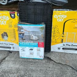 4 Different dog And Pet Gate Pen And Crate(s)