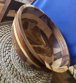 Made in India large wood bowl