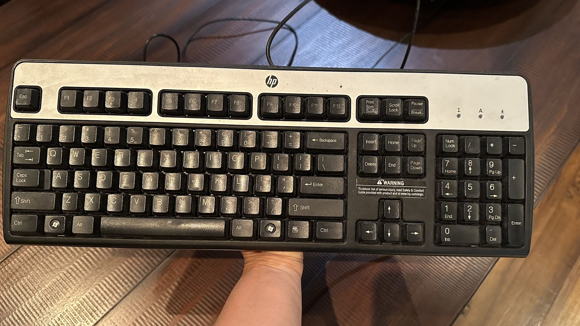 MOVING SALE! HP Standard Model KB-0316 Keyboard - Used in Good Condition