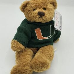 University of Miami Miami Hurricanes Plush Teddy Bear. 