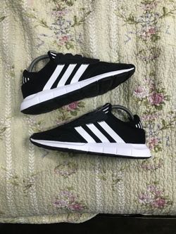Size 7 - Adidas Swift Run X Black White W