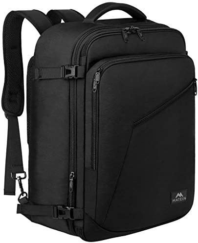 Matein Carry on Backpack, Extra Large Travel Backpack Expandable Airplane Approved Weekender Bag for Men and Women, Water Resistant Lightweight Daypac
