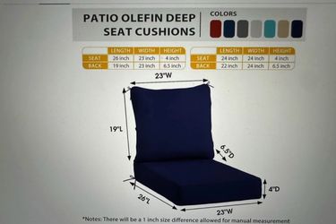 Brand new deep seat cushion outdoor