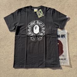 Black Chrome Heart Bape Shirts