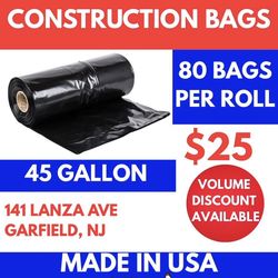 3.2 MIL Contractor Super Heavy Duty Trash Bags