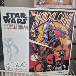 Buffalo Games 500-piece Star Wars: The Mandalorian "The First Thrilling Chapter" jigsaw puzzle. 