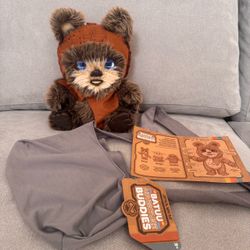 Disneyland Galaxy's Edge Batuu Buddies Ewok Interactive Plush