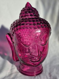 Glass Mason Buddha Head Statue