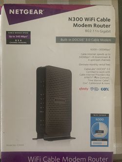 Net gear N300 modem/router