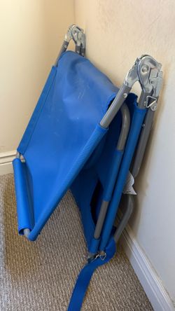 a folding beach chair