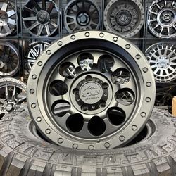 Lock Wheels 50cal 17x9 -12 5x127 Jeep Wheels All 4