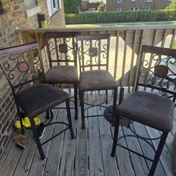 Four Kitchen/ Bar Chairs For Sale