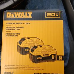 Dewalt 20v 6ah Battery 2 Packs