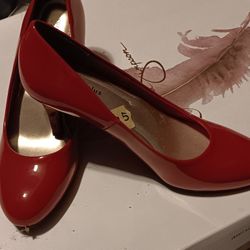 Comfort Plus-red kitten Heel