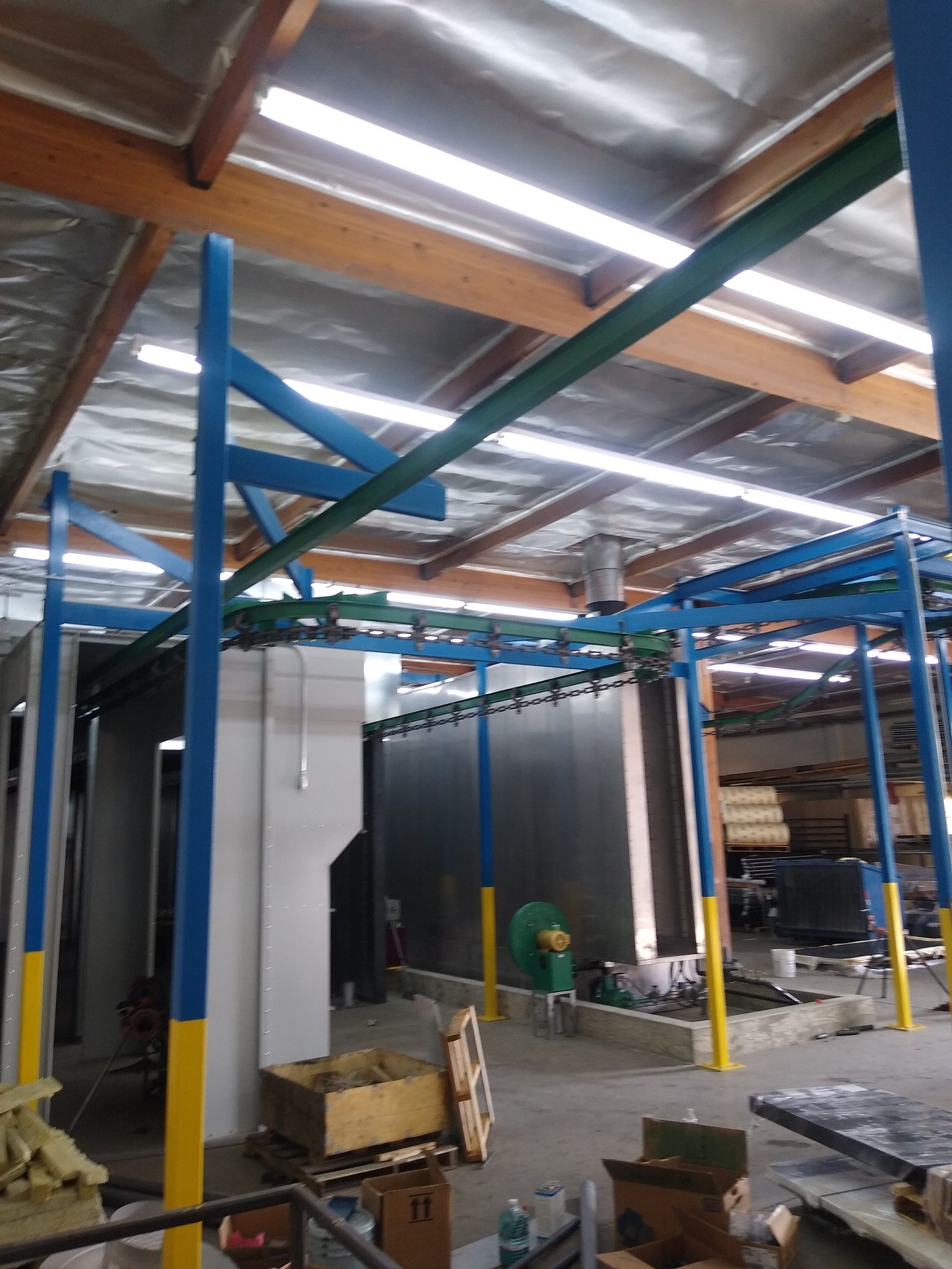 Powder coating oven