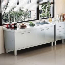 Stainless Steel Sink w/ Cabinet - New