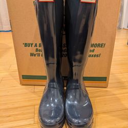 Hunter rain boots - navy blue, women's