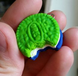 Seahawks oreo cookie charm or keychain