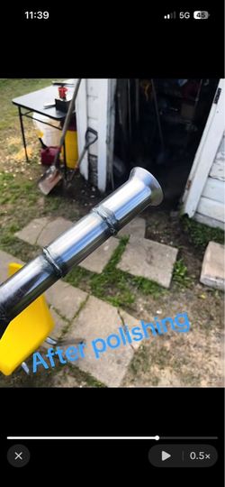 I polish mini bike parts