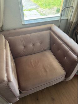 Free pink couch chair
