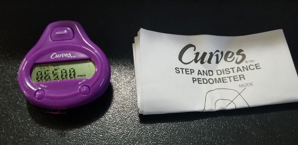 Curves Step and Distance Pedometer $5 each 8 Available 